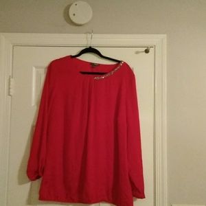 Red blouse